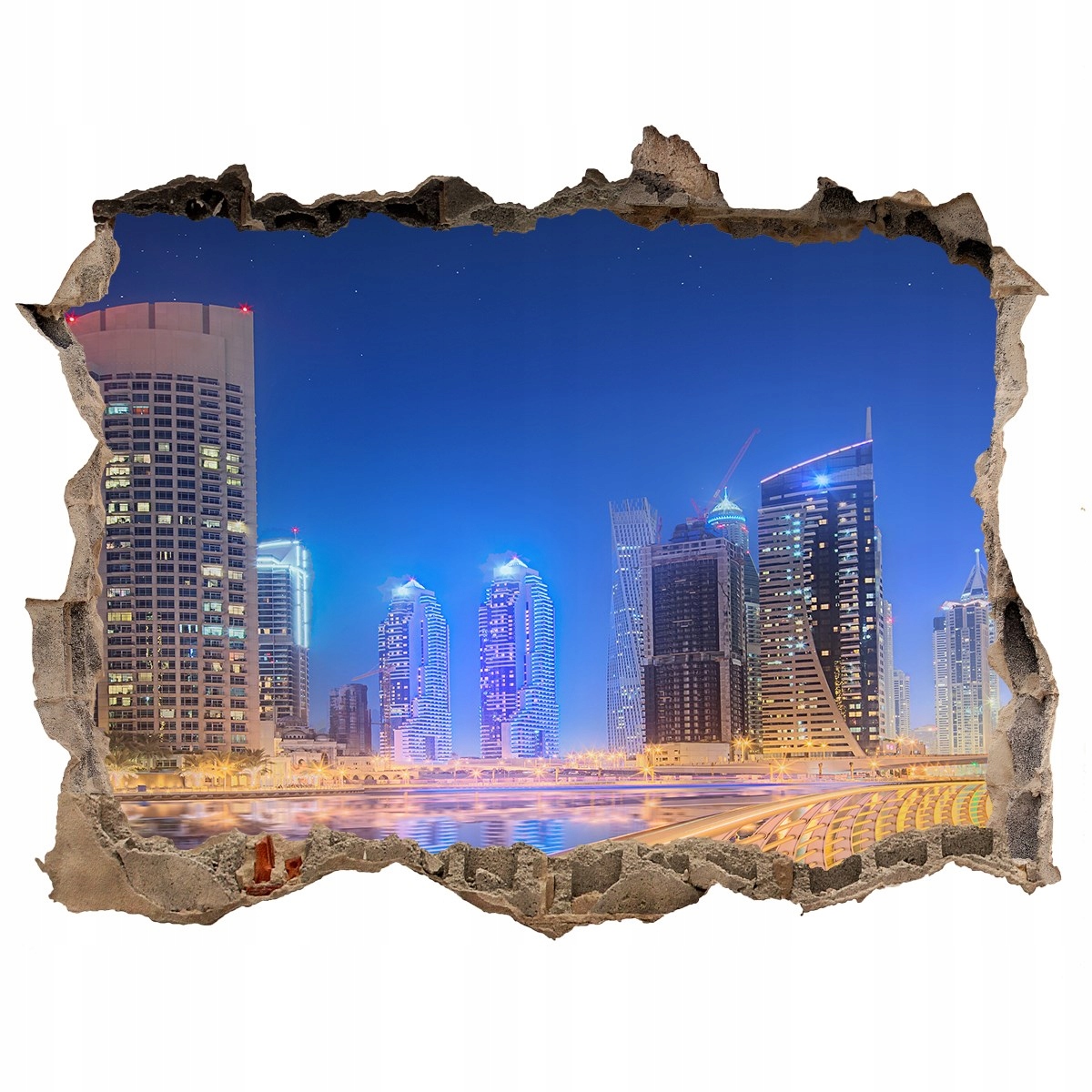 

Fototapeta dziura na ścianę Naklejka Dubaj 120x81