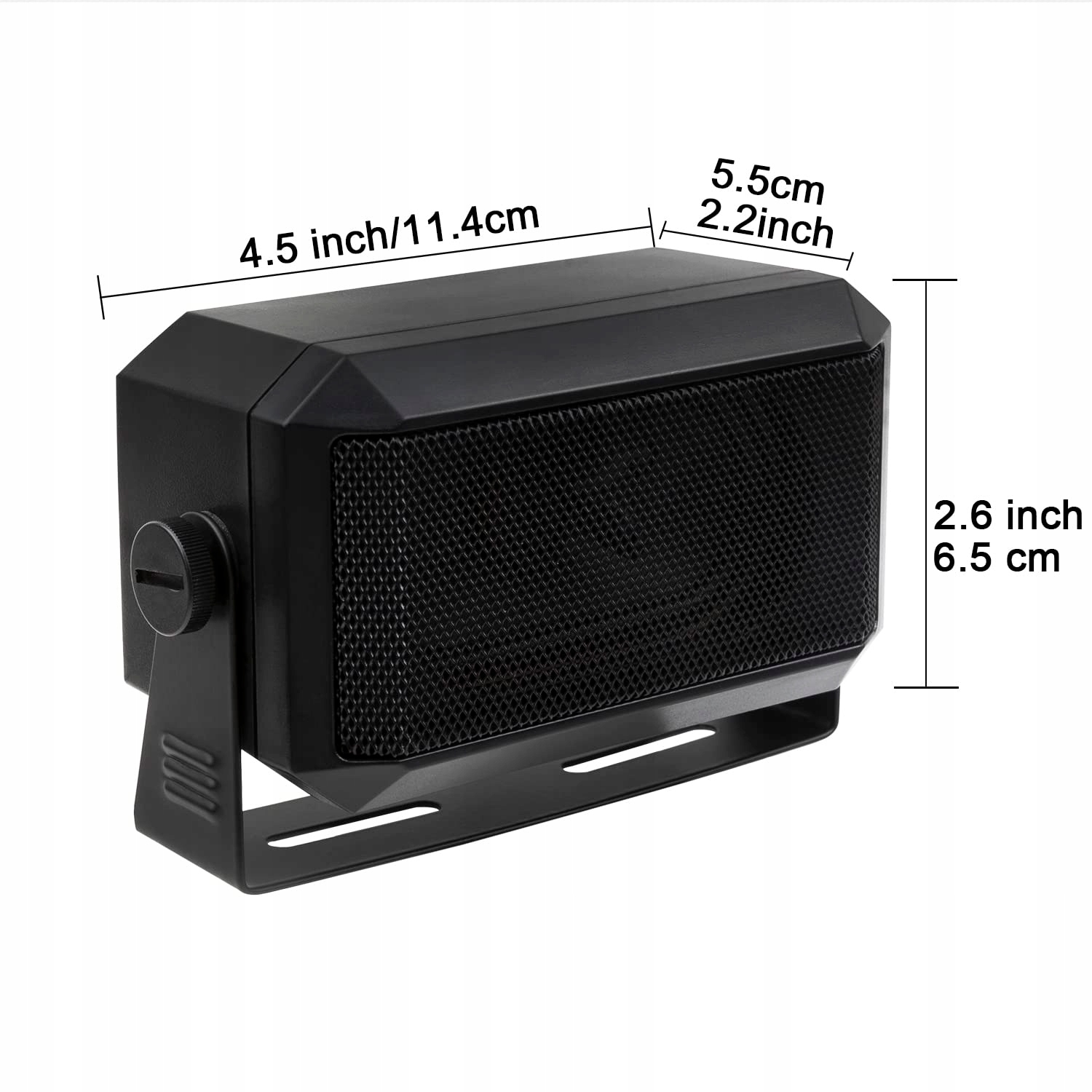 TRD550 Prostokątny Głośnik Zewnętrzny 5W Do Radia CB i Skanera — miniatura 2