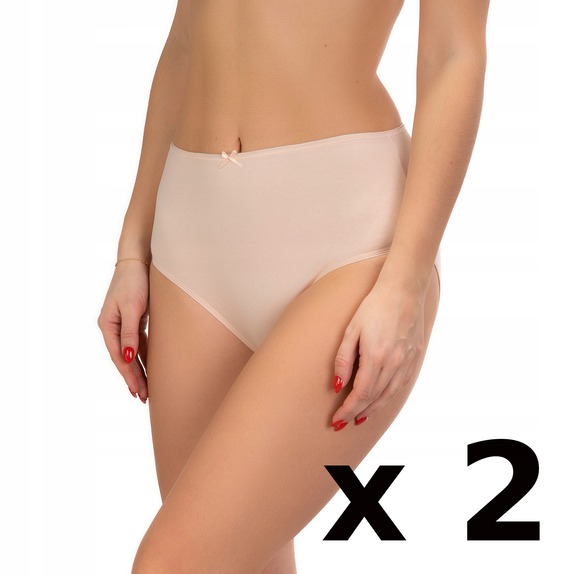 

Figi wysokie Lama midi 2 sztuki Beż cielisty-L