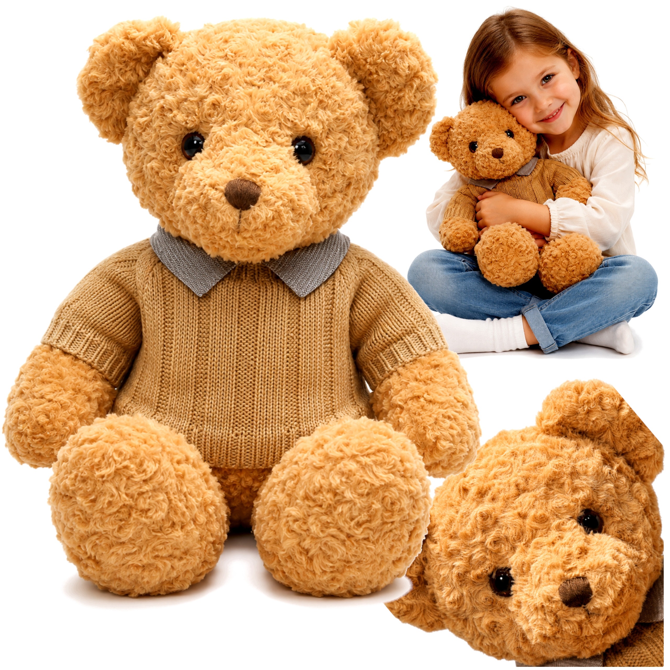 Miś Pluszowy Duży 60 CM Przytulanka Maskotka Mięciutki Teddy Misio