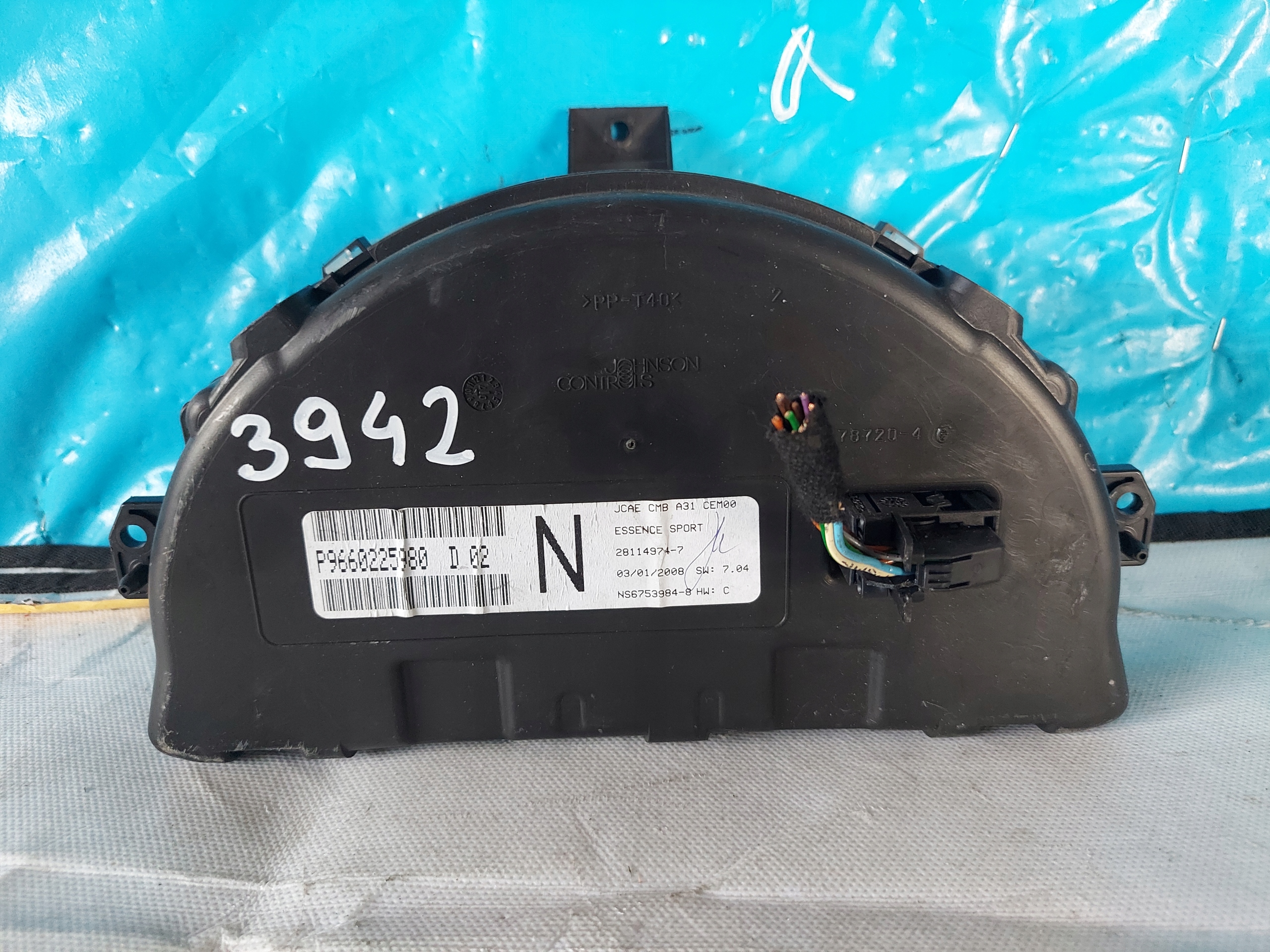 dials clock CITROEN C2 1.4 B P9660225980
