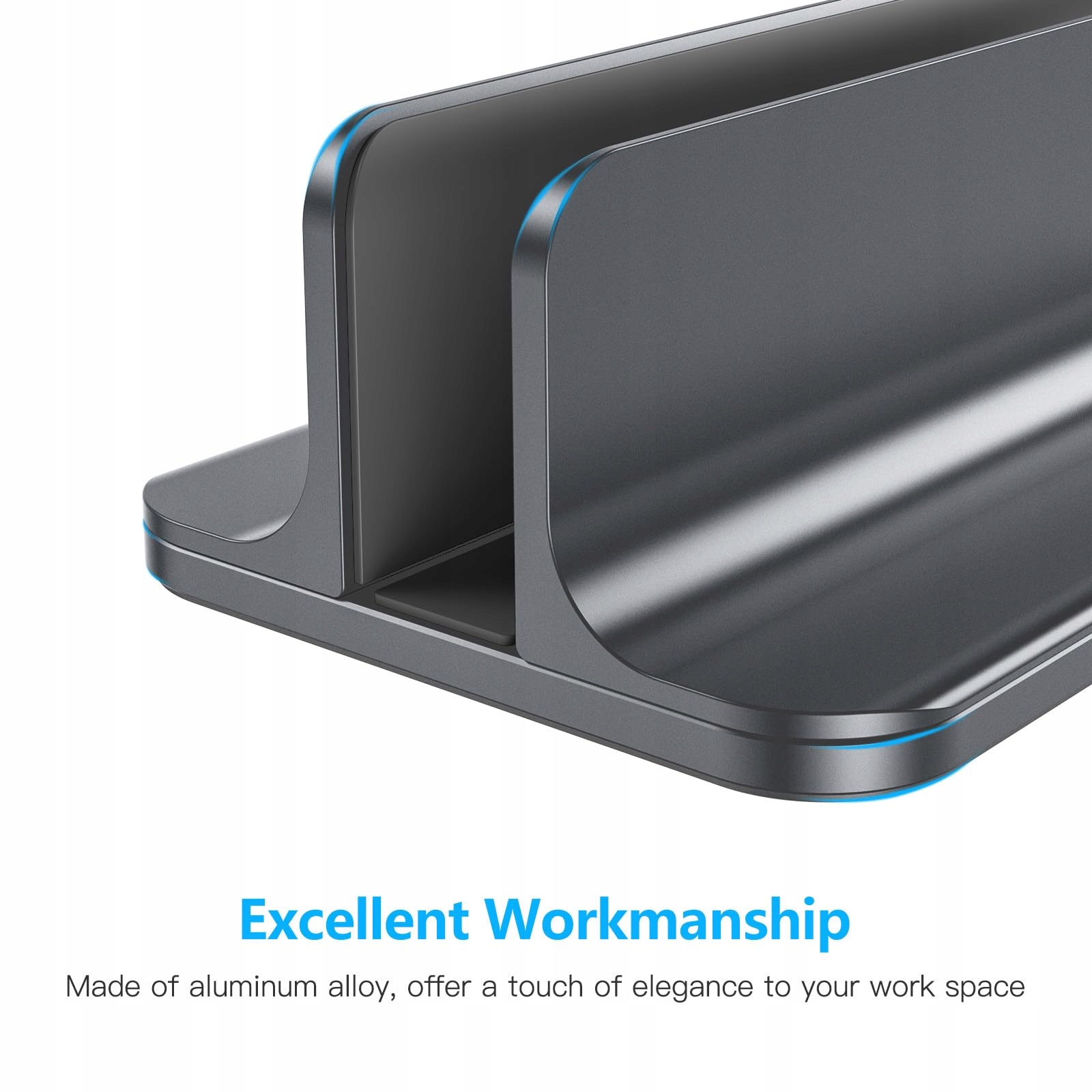 OMOTON PIONOWY UCHWYT STOJAK NA LAPTOP ALUMINIOWY REGULOWANY — miniatura 6
