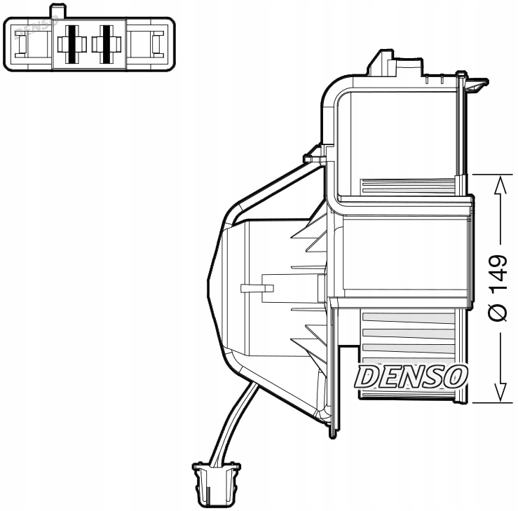 Denso DEA05007 вентилятор внутренний