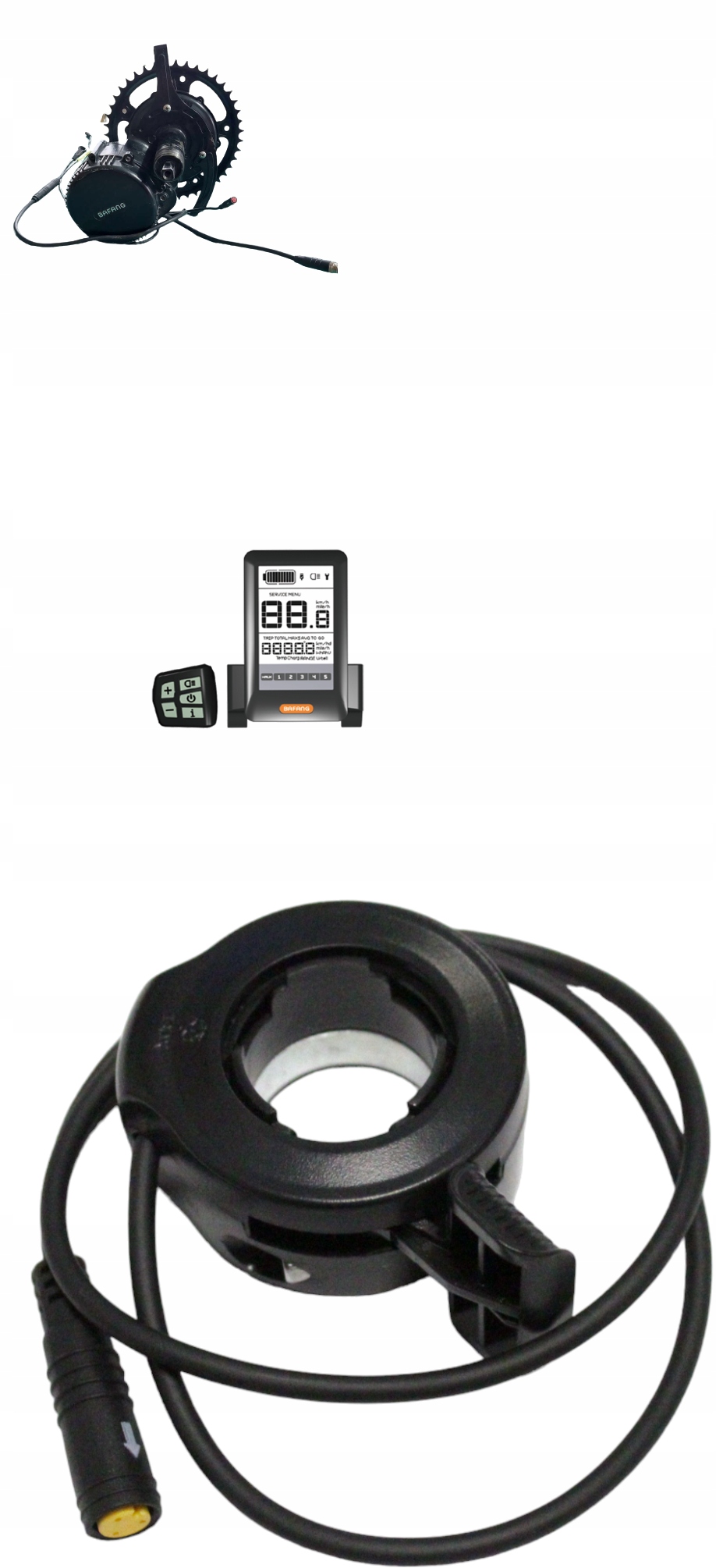 zestaw do konwersji roweru elektrycznego Wyświetlacz UART+Silnik+ manetka