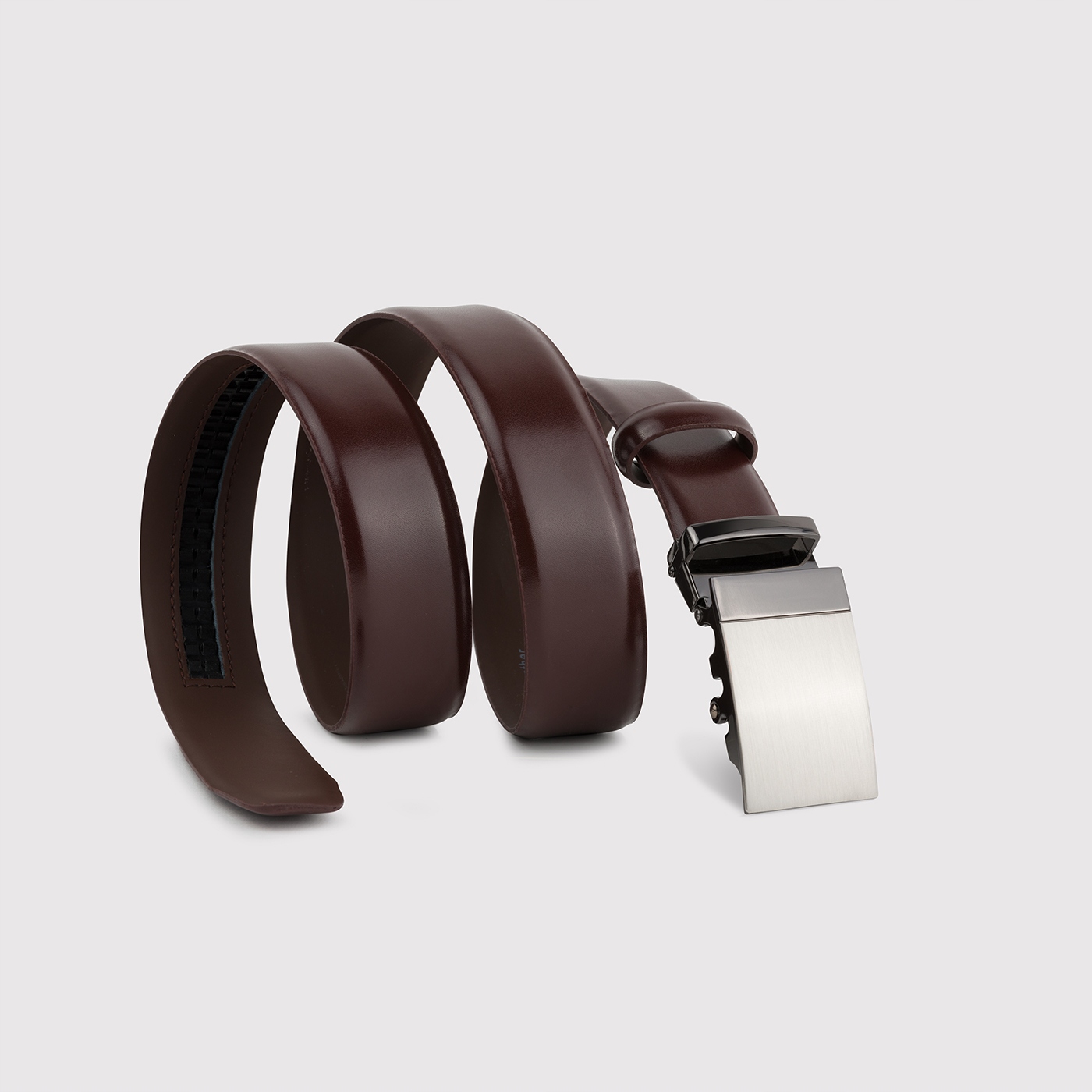 Tmavě hnědý kožený pásek pro muže Pako Lorente vel 110