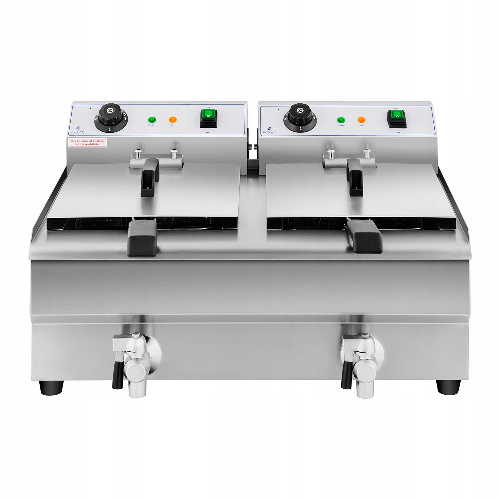 Dvoukomorová fritéza Royal Catering Rcef 13DB 26 l 6400 W
