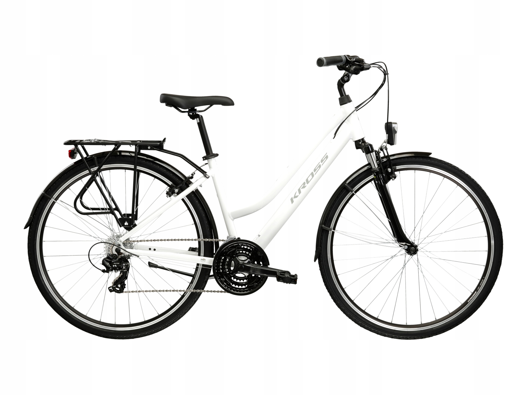 Rower trekkingowy Kross Trans 1.0 W rama 19 cali koło 28 " biały