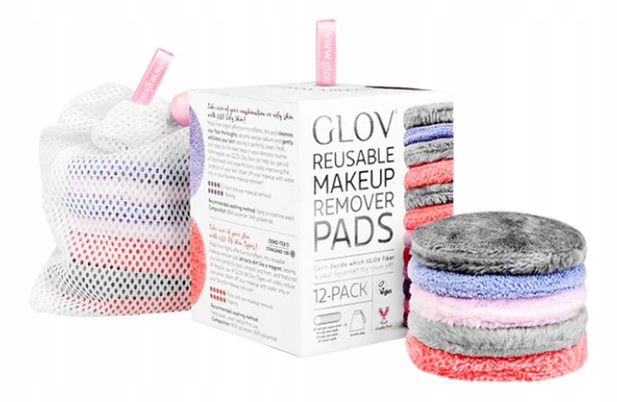 Glov Starter Set Sada opakovaně použitelných kosmetických vloček 12 Ks