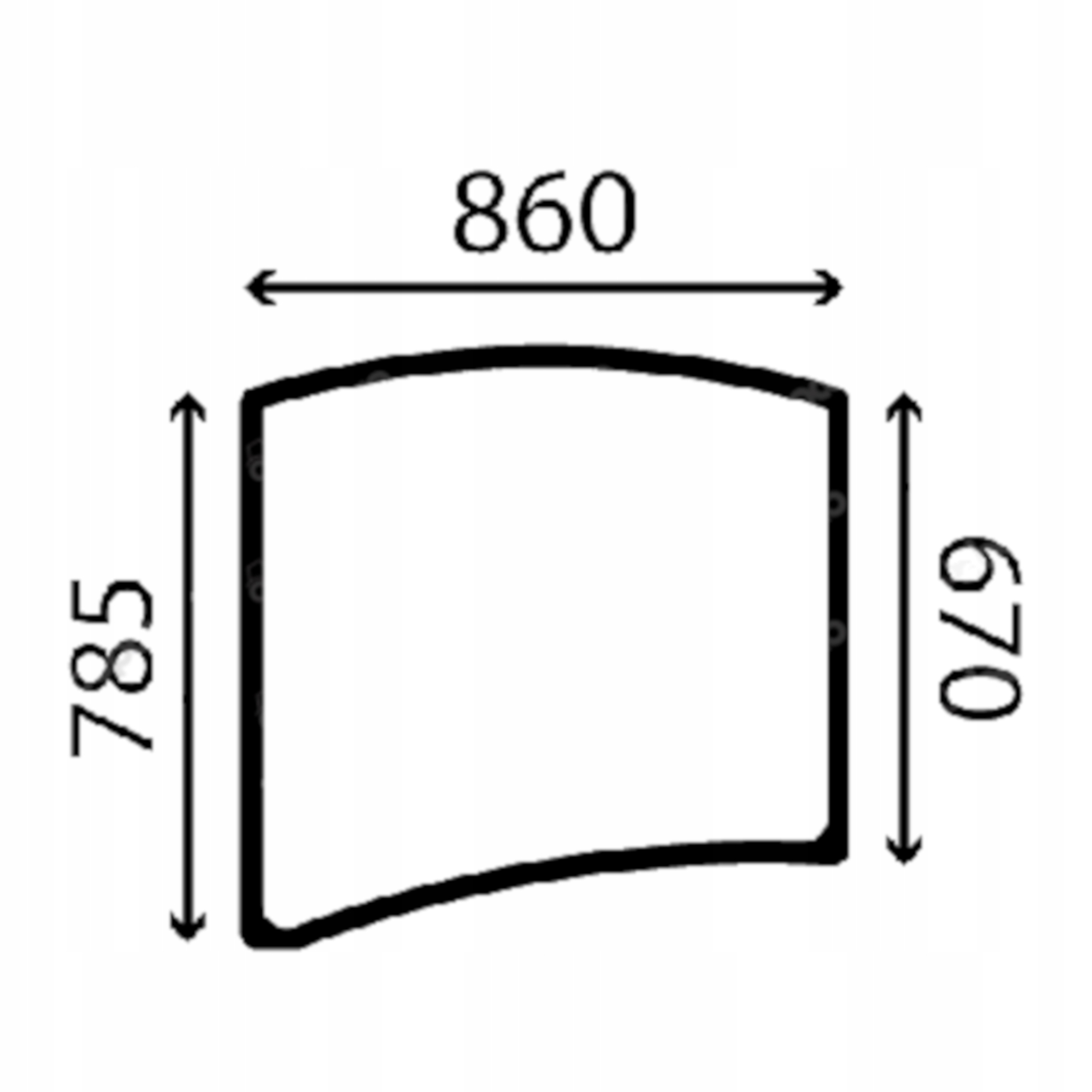 sklo Jcb zadní 827/80331