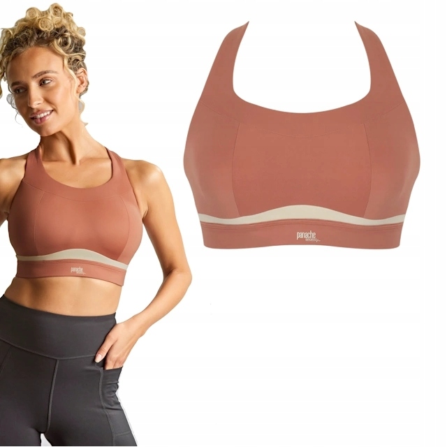 32E 70F Panache Sport Freedom sienna rose/chalk biustonosz sportowy bez f