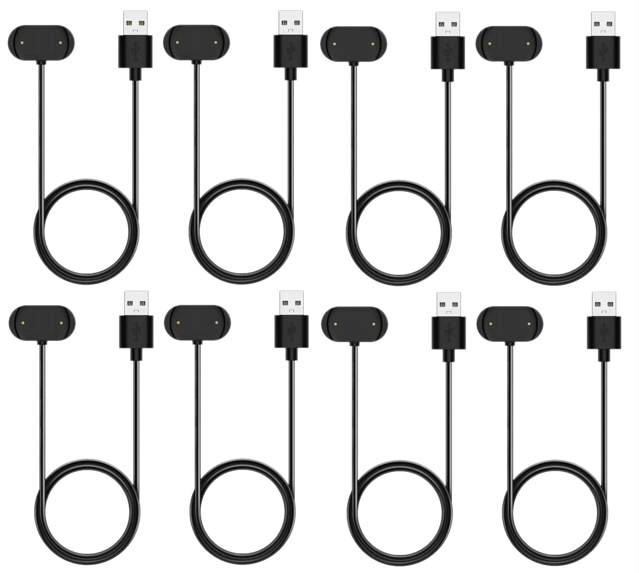 Zestaw 8X Kabel Usb Ładowarka Do Xiaomi Amazfit Gts 2 Gtr 2 2e Bip T-rex 1M