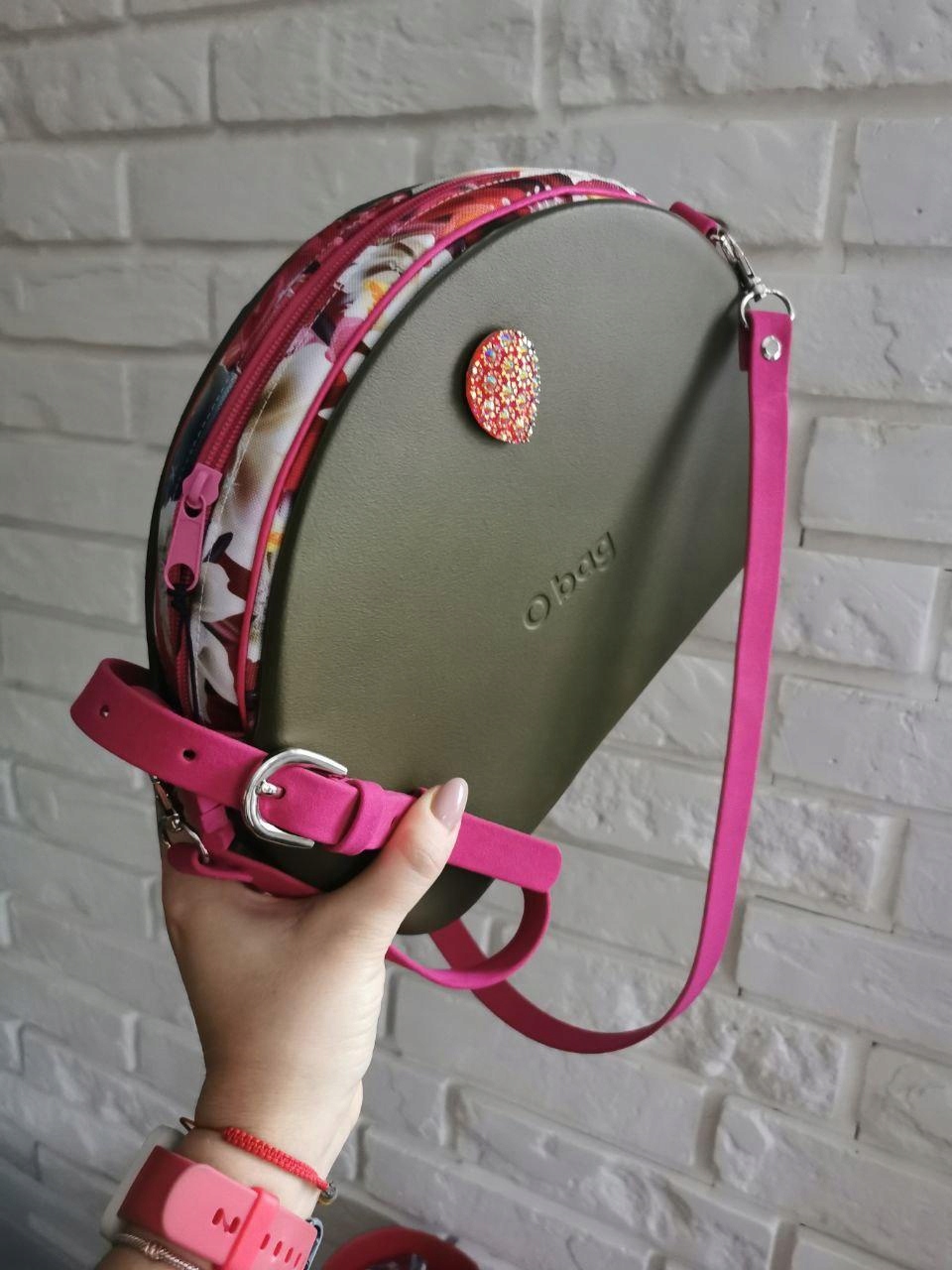 Guzik do Moonlight szyszka bling green bagobag Model moonlight