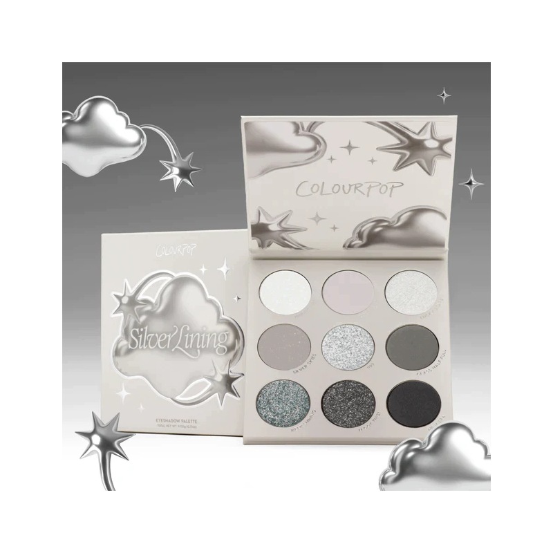 Paleta očních stínů Colourpop Silver Lining Pressed Powder Shadow Palette