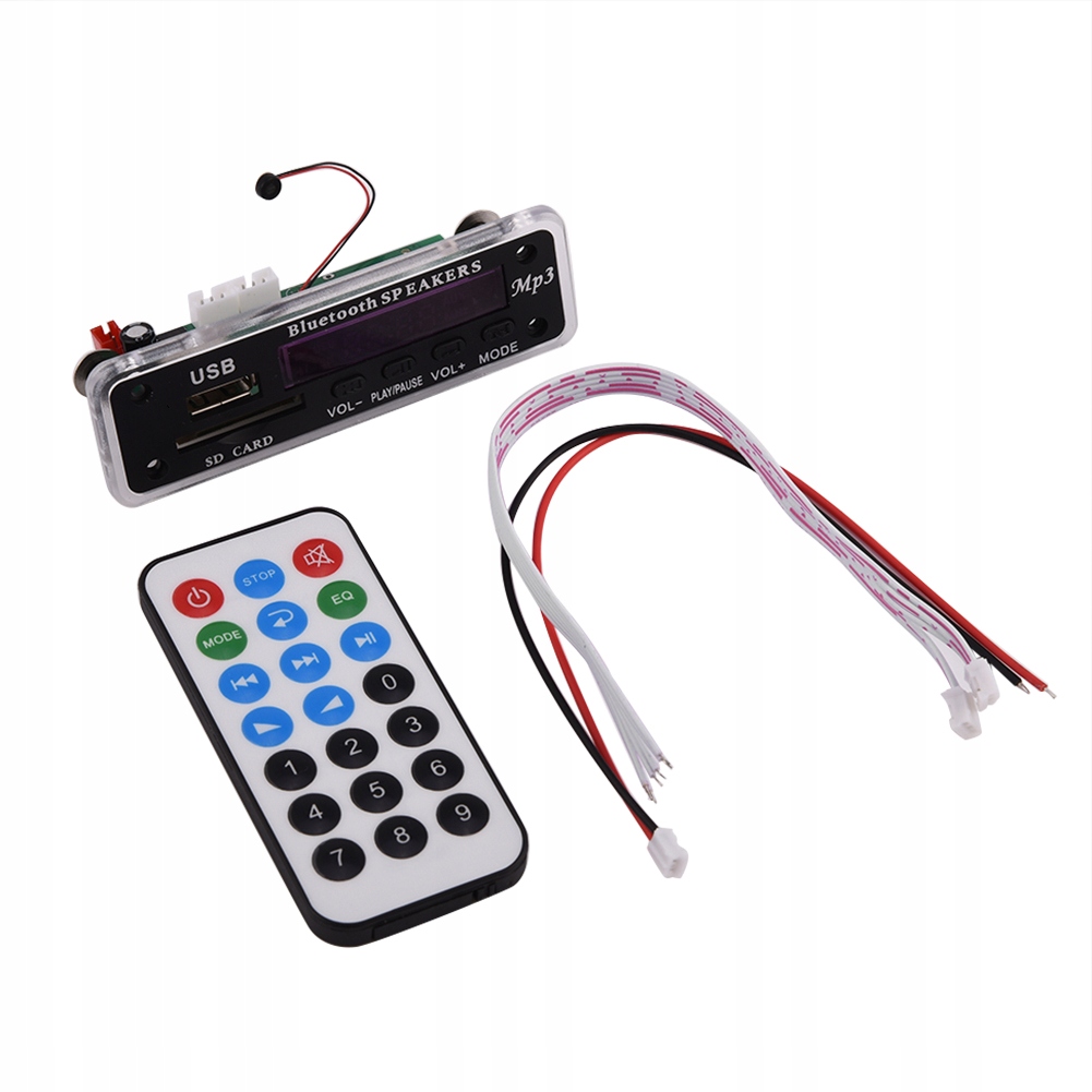 Płyta dekodera MP3 WMA Audio Bezprzewodowy moduł Bluetooth USB SD FM EO