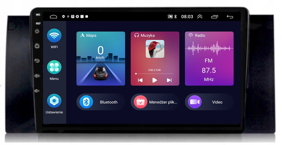 Gps Rádio Android Navigace Bt Bmw E39 1996-2003 Wifi Carplay 4GB 64GB