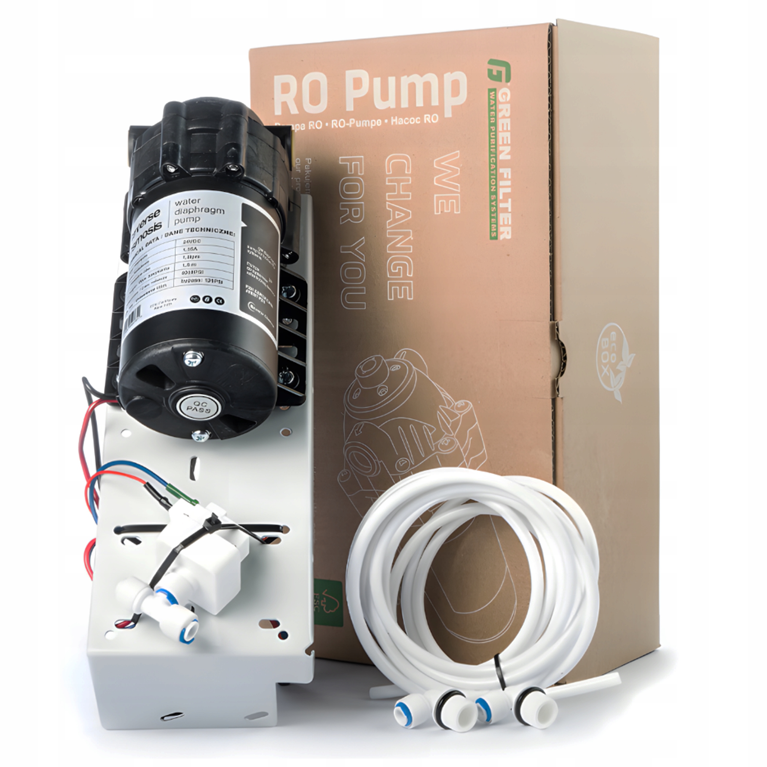 Čerpadlo pro systémy reverzní osmózy pro membránu 50/75 Gpd Čistá voda24