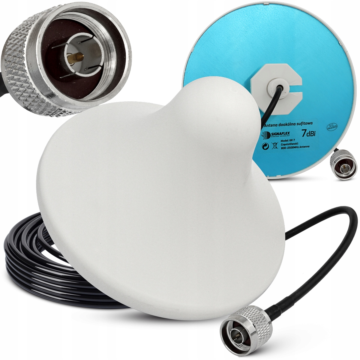 Antena Grzybek 7dBi kabel boczny 7m Nm