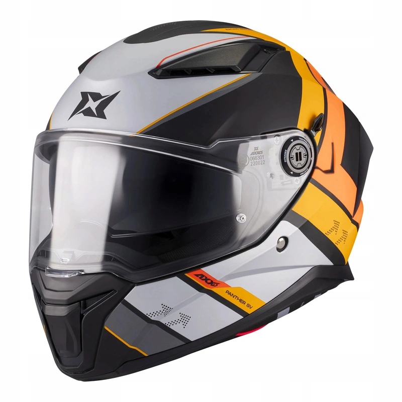 Helma Axxis Panther Sv Valve B4 Matt žltá oranžová šedá čierna Darčeky