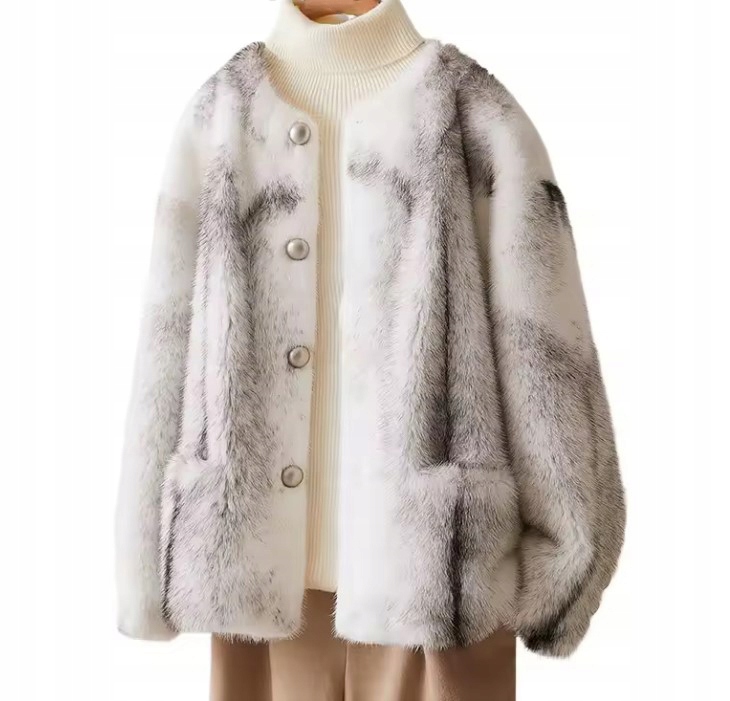 FUTRO NATURALNE NORKI ZJAWISKOWE NIESPOTYKANE ELEGANCKIE NOWY MODEL CUDO