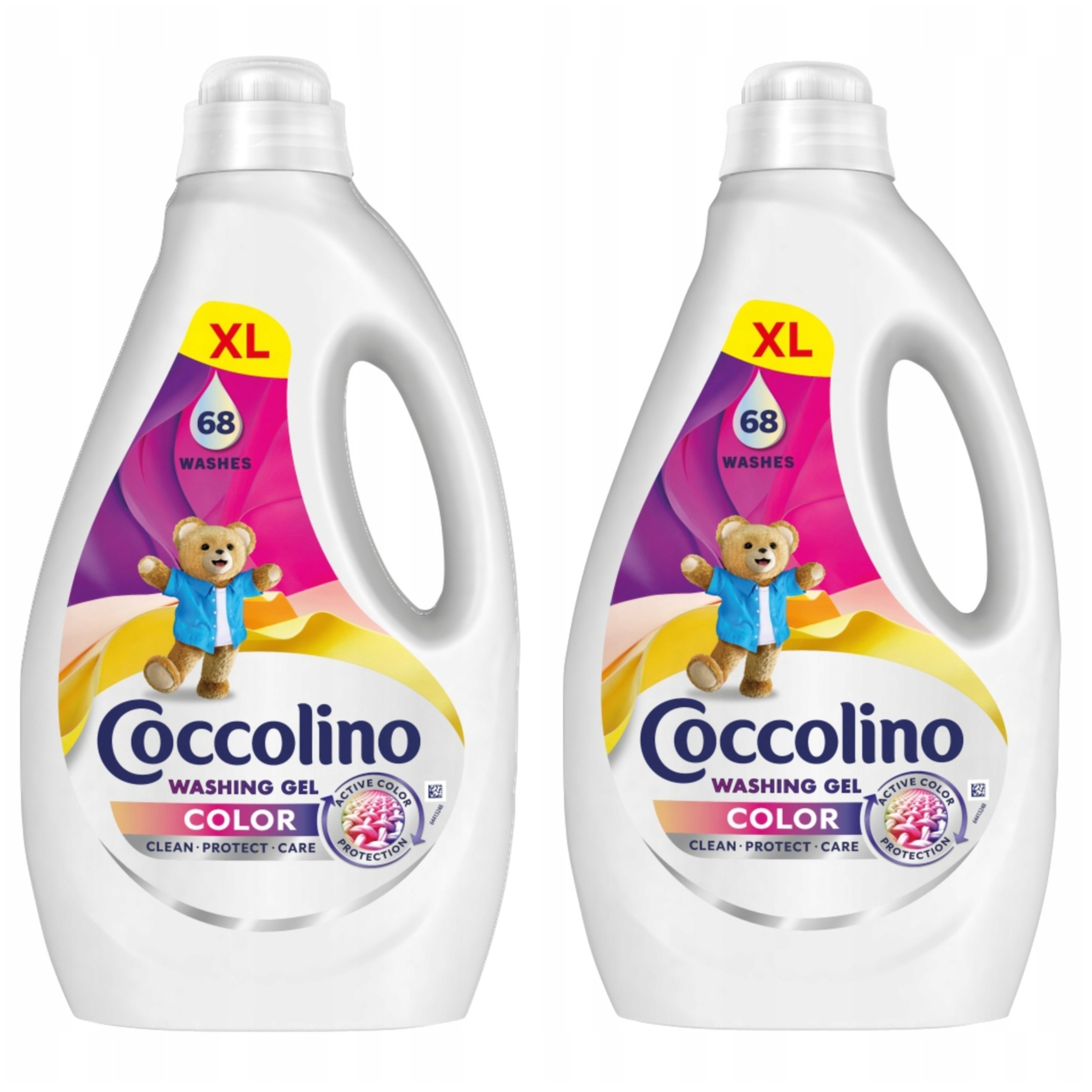 Levně Gel Na Praní Tekutý Prací Prostředek Thanin Coccolino Care 128 Praní Barva 2x2,72L