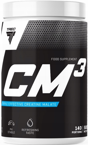 Trec CM3 Powder 500g Jablečný Kreatin Síla Socha