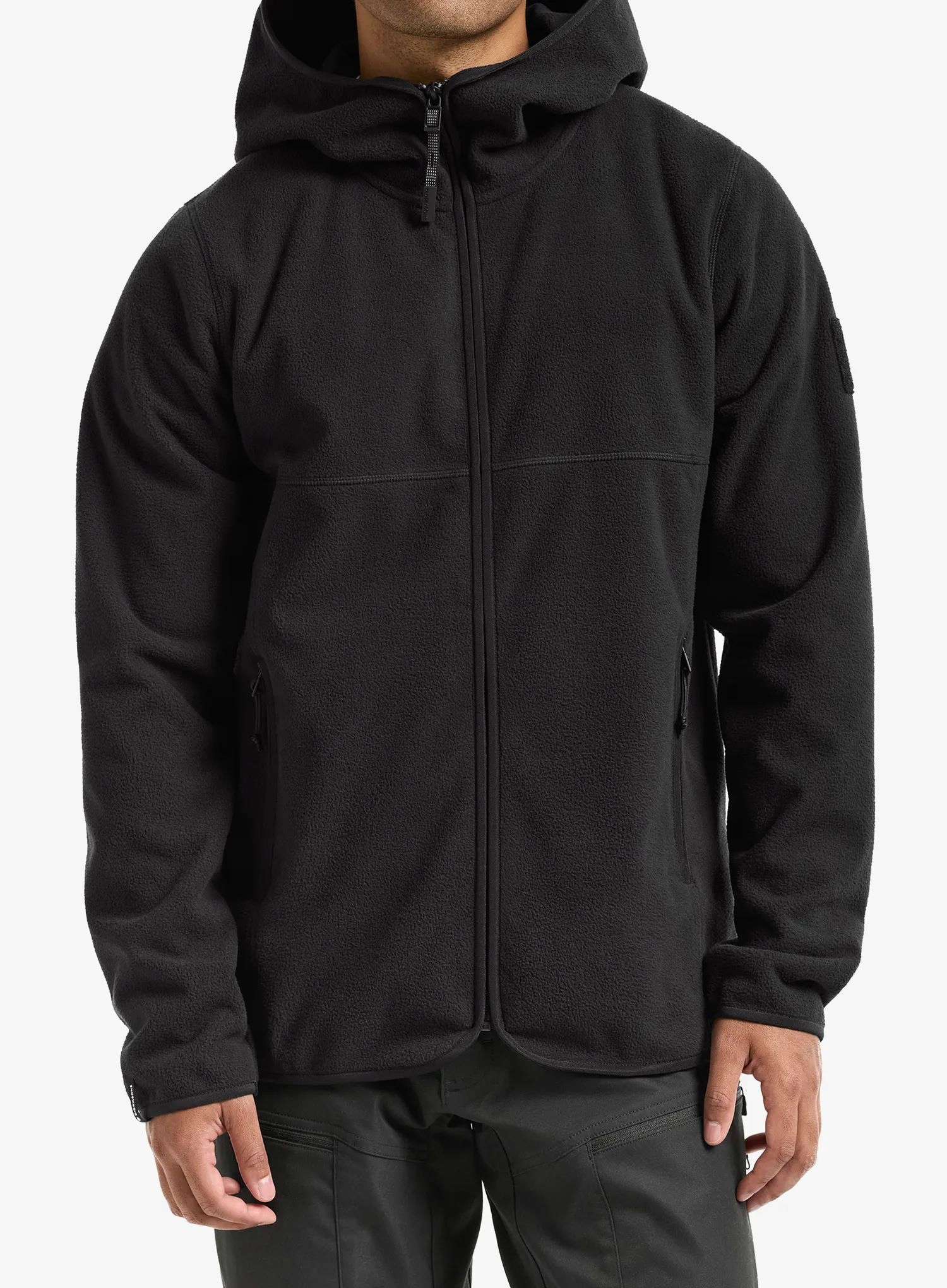 Mikina fleecová Didriksons Helmit Fullzip černá L