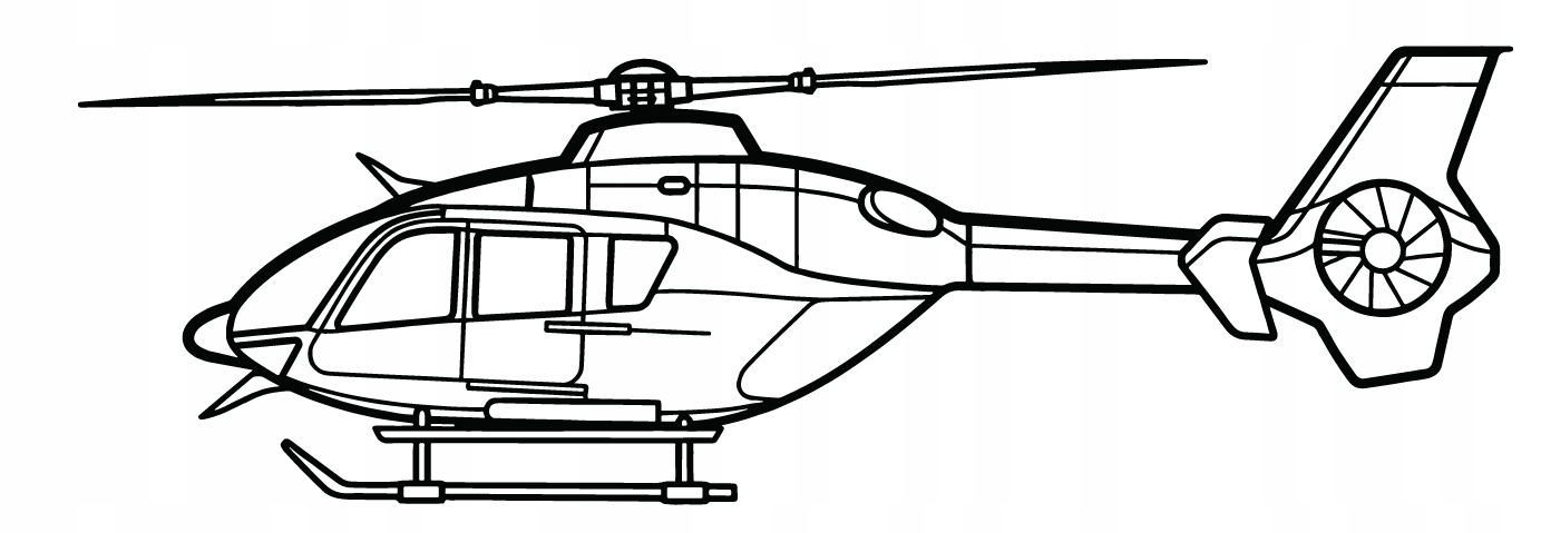 nástěnná dekorace Obraz Letadlo EC135T2