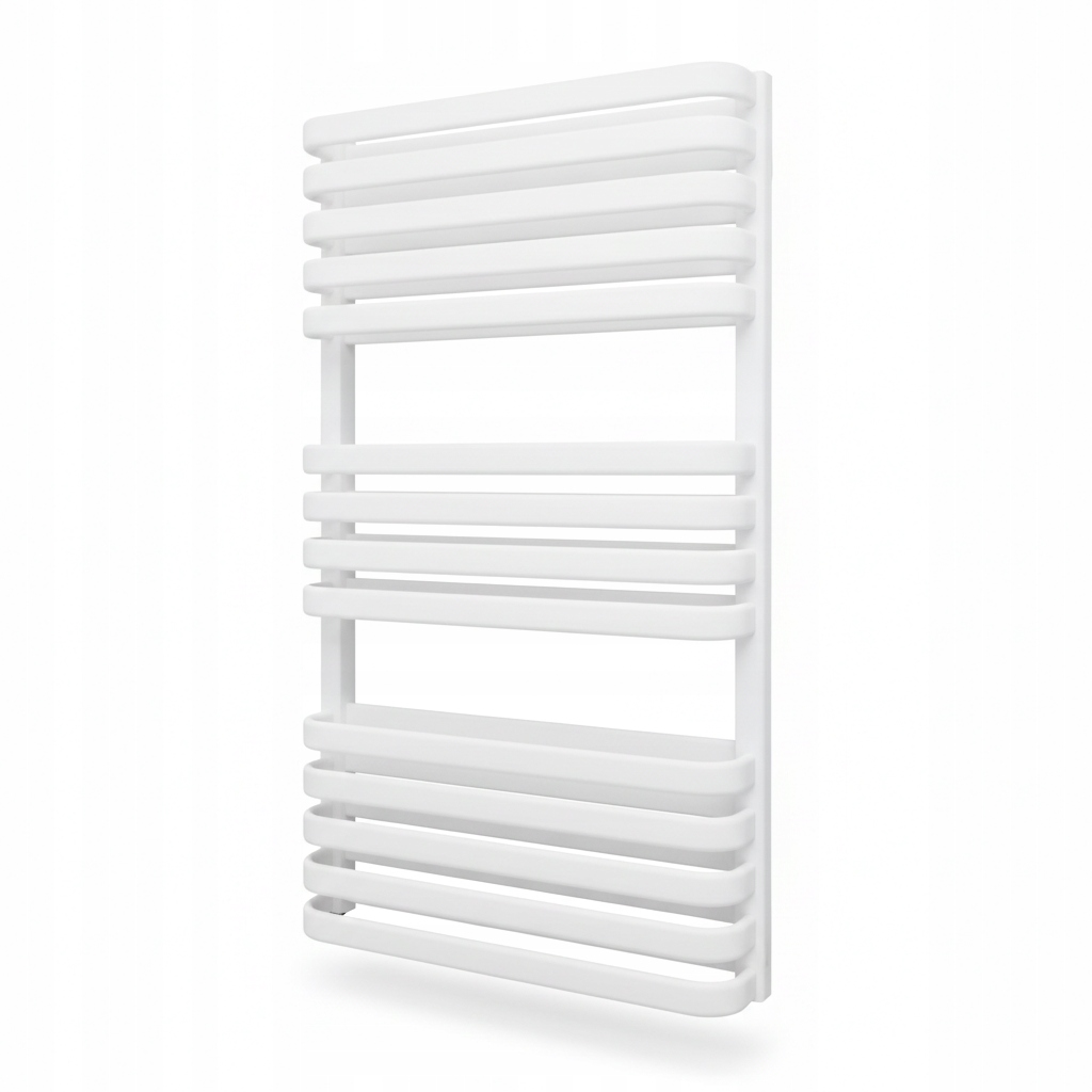 Koupelnový radiátor na vodu Luxrad Piatto Due 93,4 x 53 cm Zbd bílý 1032 W