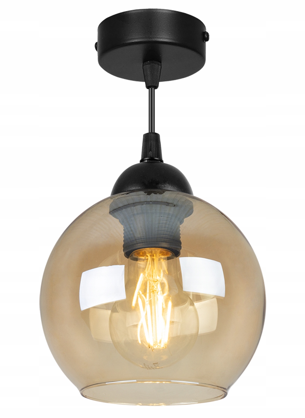 LAMPA SUFITOWA WISZĄCA ŻYRANDOL LOFT SZKLANA KULA Kolekcja Haga