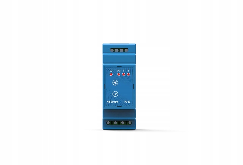 Bezdrôtový Relé Na Koľajnicu Din PS-02 Modrý 2X Relay Smart Home