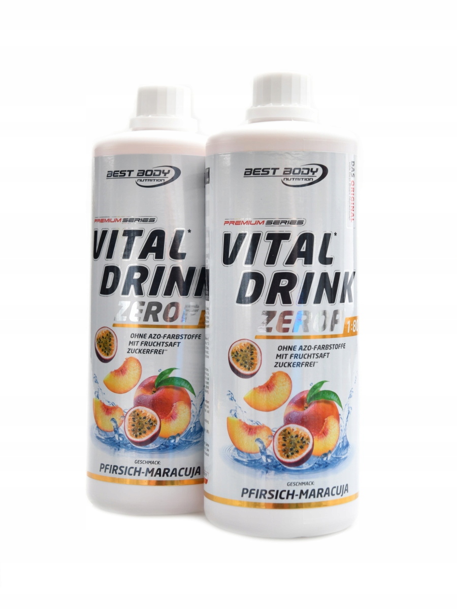 Levně Vital drink Zerop 2 x 1000 ml broskev passion fruit Duopack