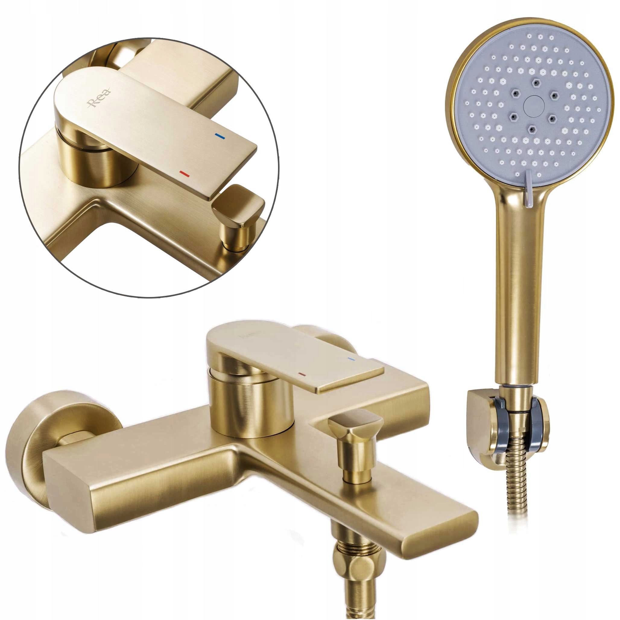 Vaňová batéria so slúchadlom Verso Brush Gold Zlatá kartáčovaná