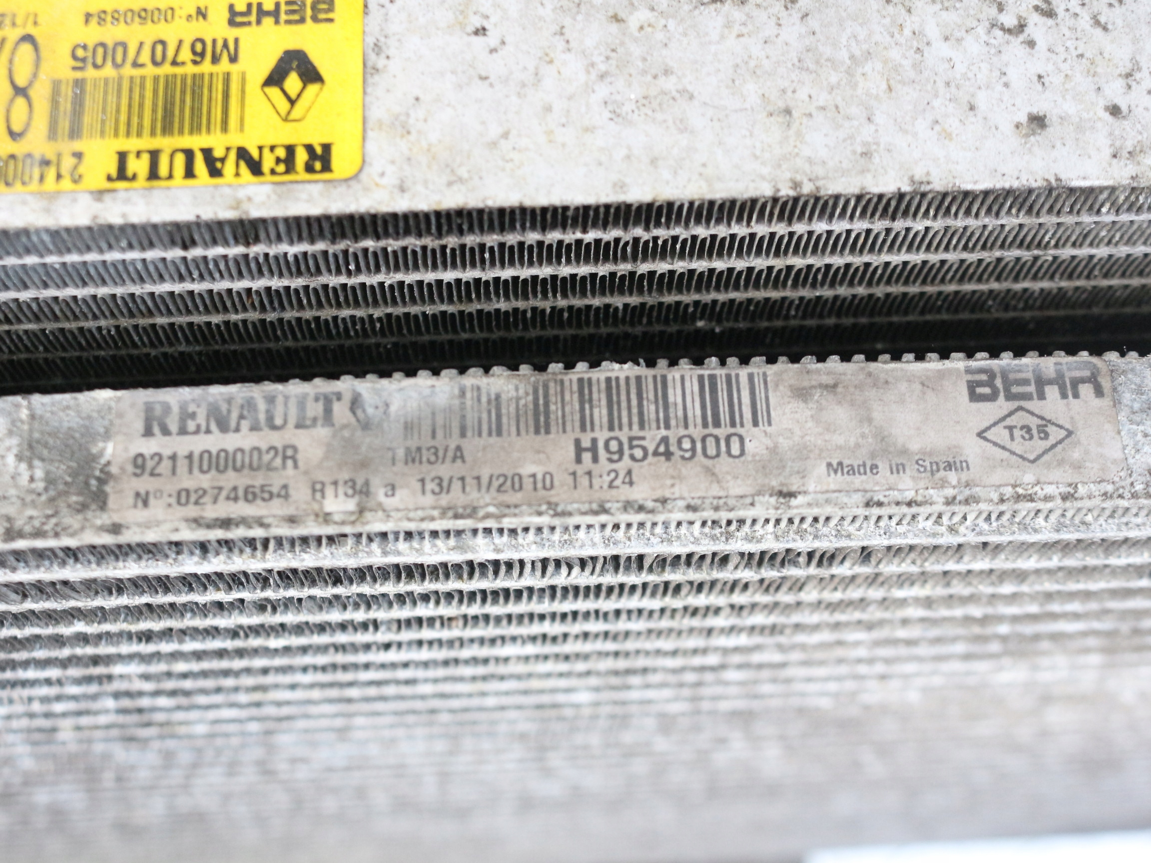 CHŁODNICA CHŁODNICE RENAULT LAGUNA LIFT III 2.0 DCI Typ samochodu Samochody osobowe