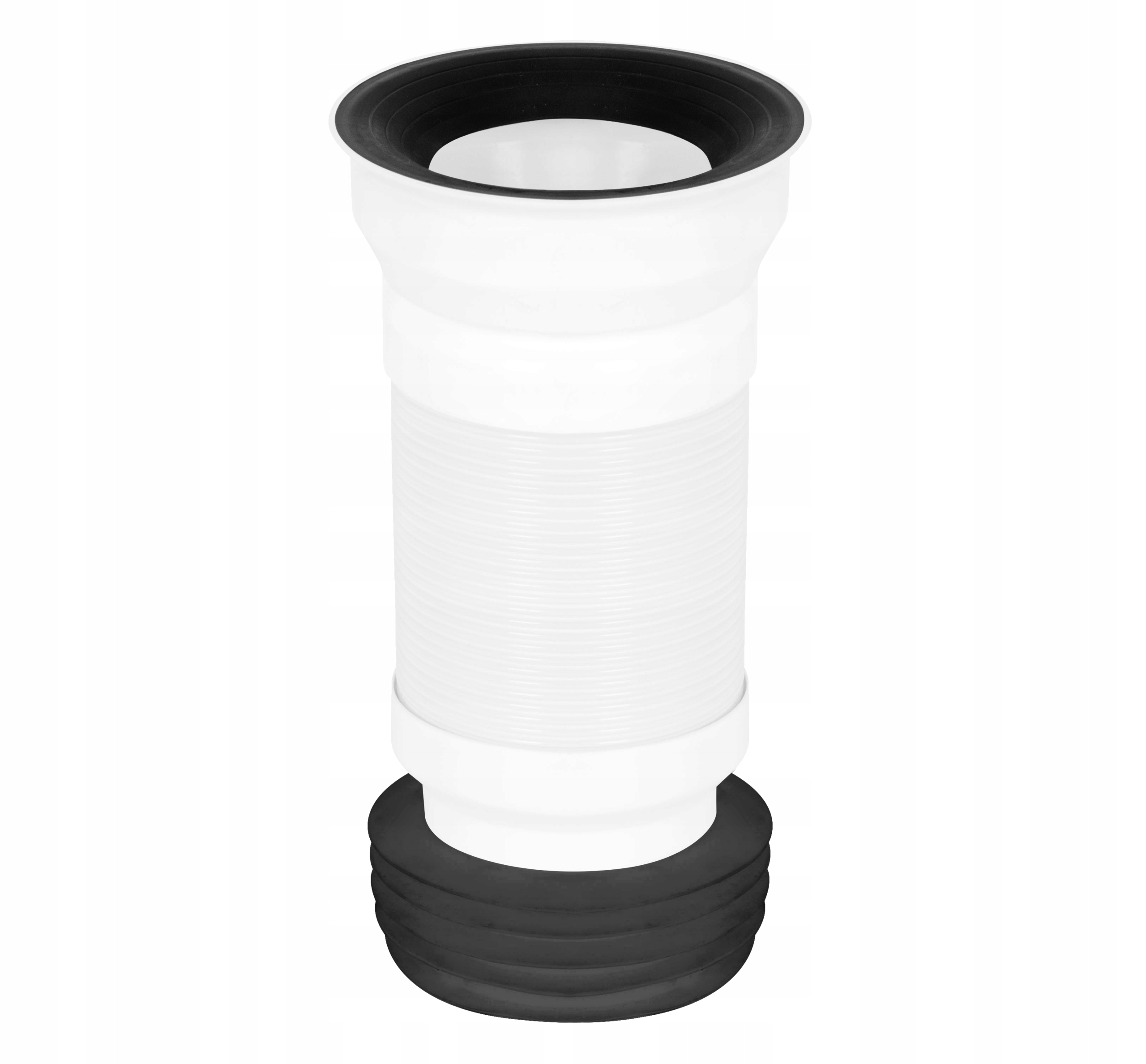 PRZYŁĄCZE ELASTYCZNE WC HARMONIJKOWE RURA CZARNA