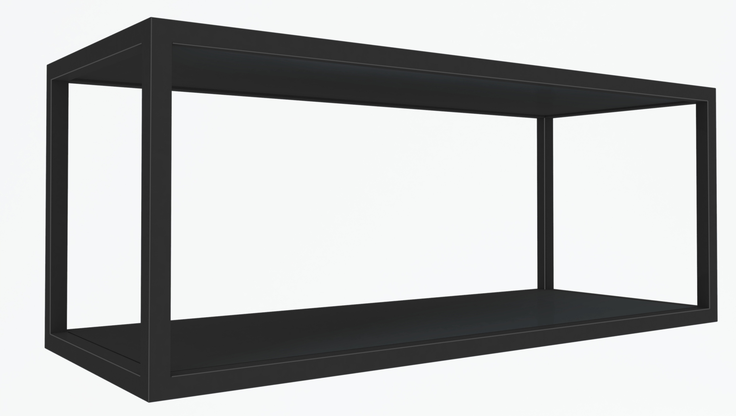 

Półka wisząca metalowa ścienna czarna Loft 60 cm