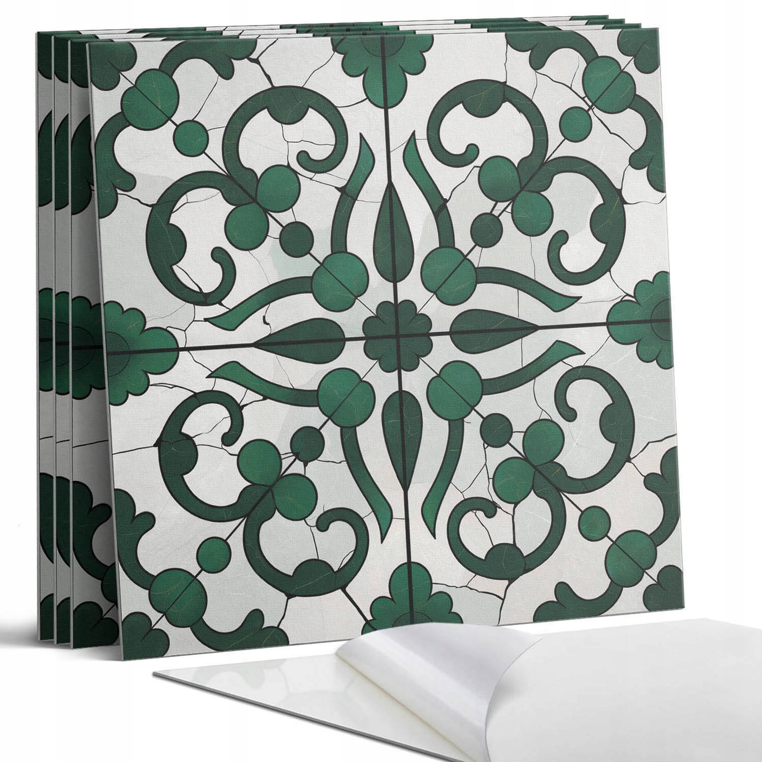 Nástěnné Pvc dlaždice Ornamenty rostlin v elegantním provedení 4 x 50 x 50 cm