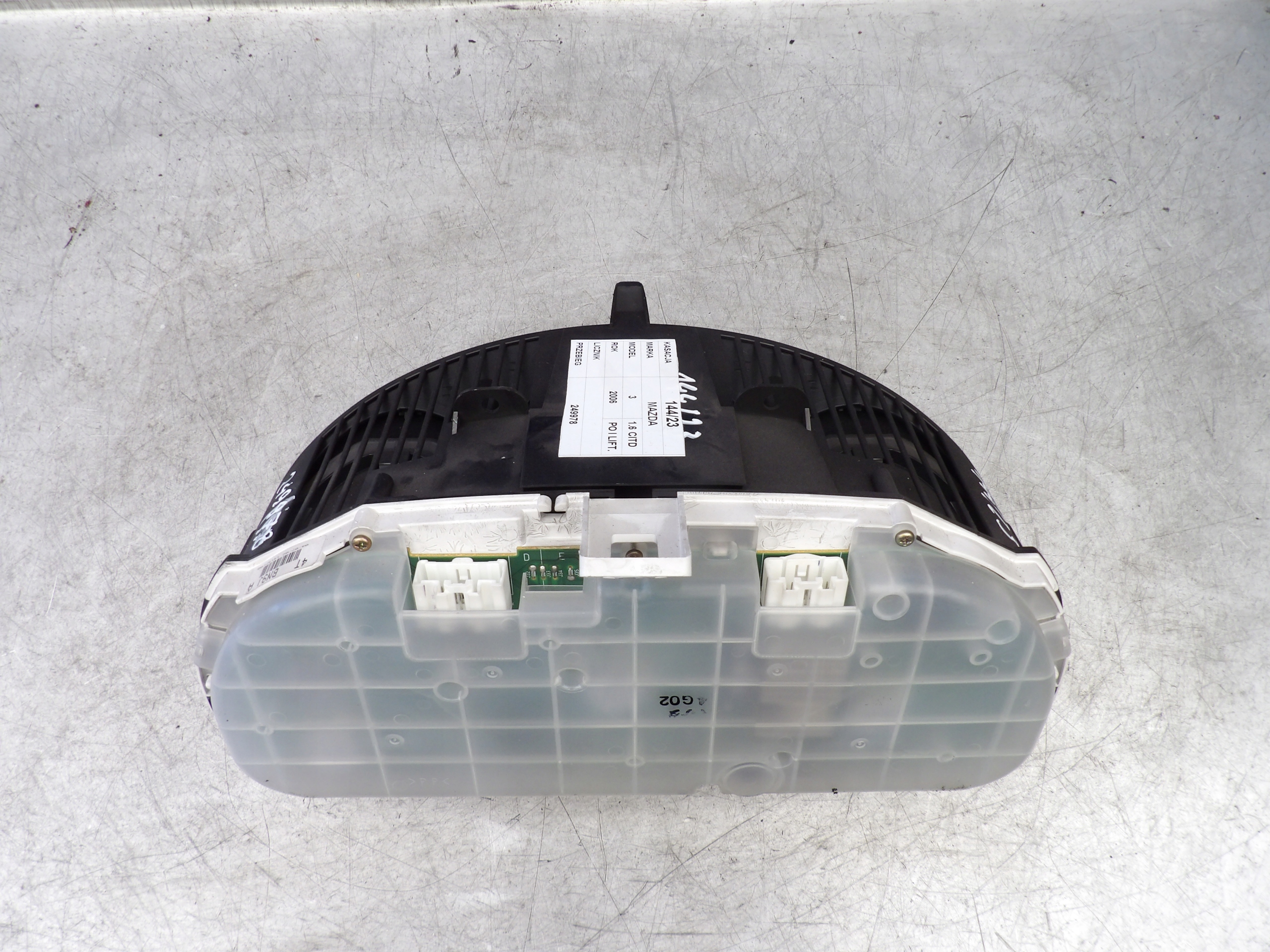 Liczniki, dials Mazda 3 lift 1,6CITD 4T BN9J A