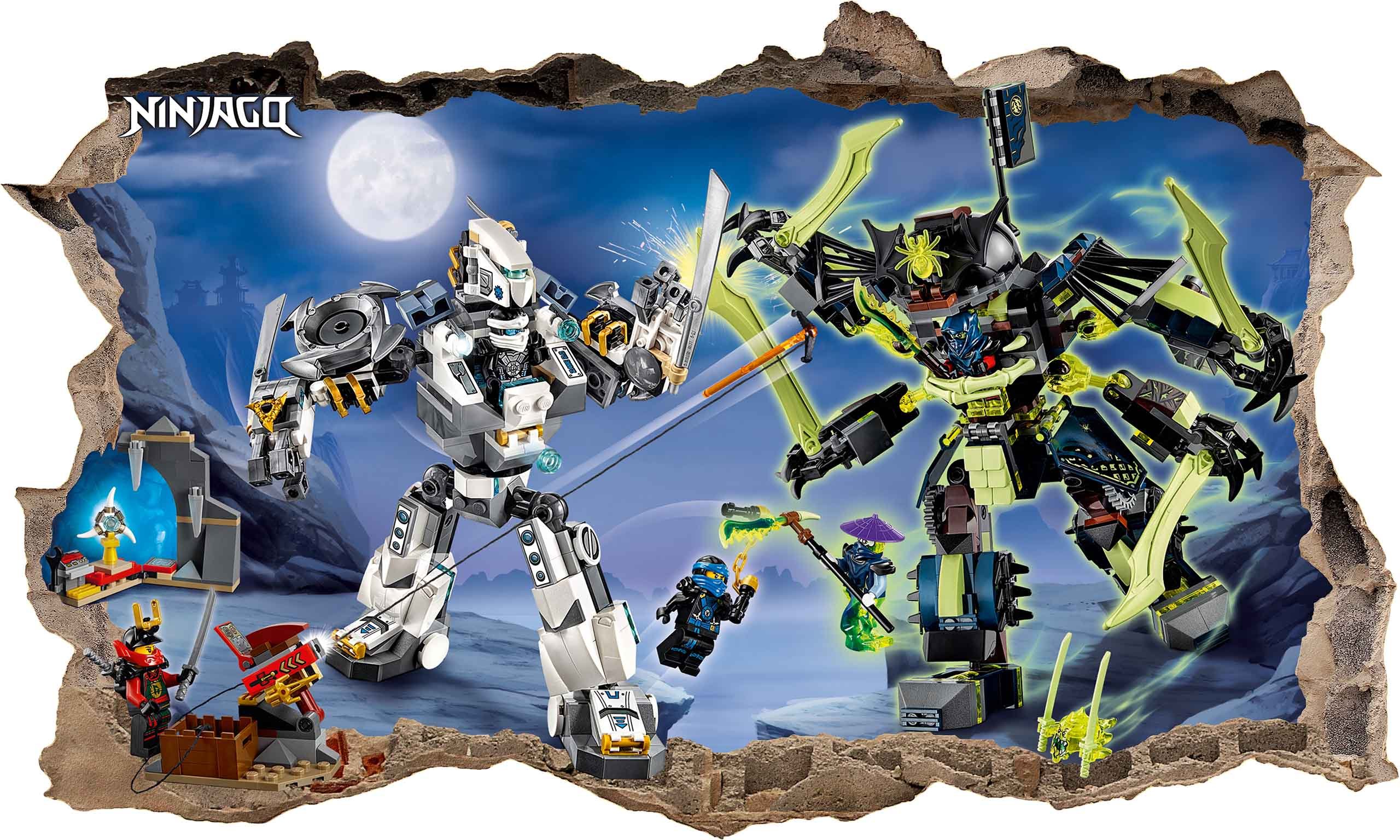 

Naklejka plakat na ścianę Lego Ninjago 120x74 cm