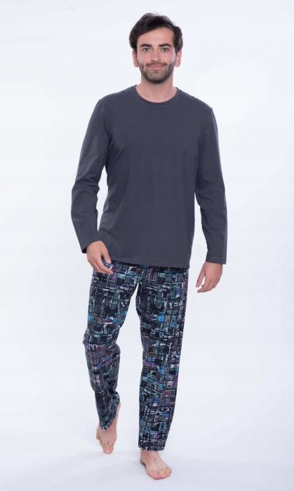 

Pizama meska,unikat wzór,długi rekaw ,spodnie Tall