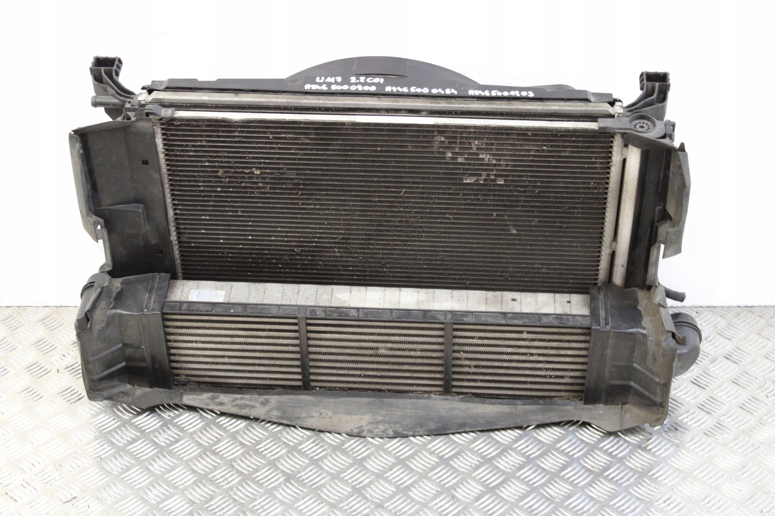 support panel for radiators front pillar radiator MERCEDES CLA W117 2,2 CDI