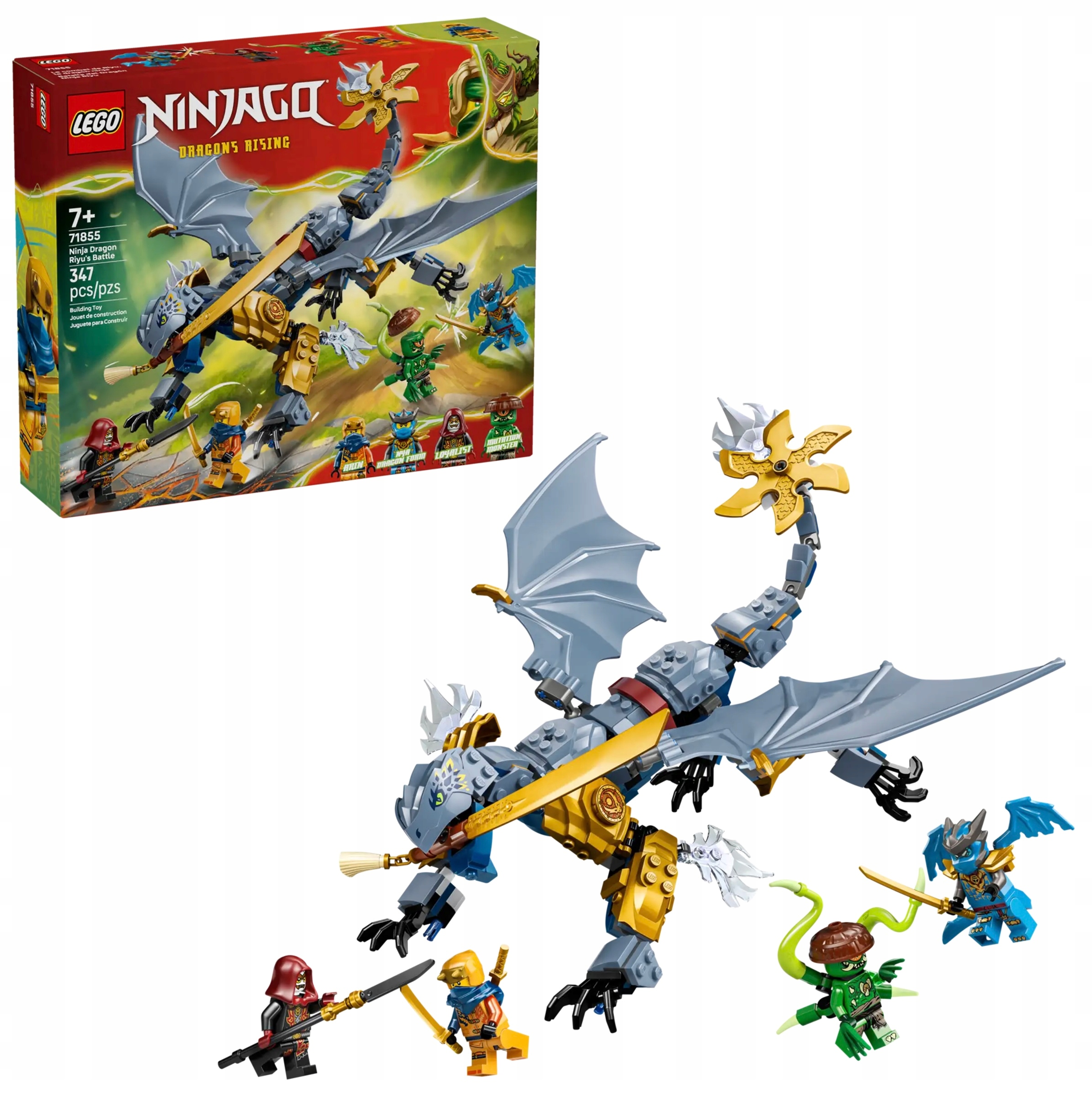 Lego Ninjago Hračka ve stylu nindžů Lego Ninjago Bitva draka Riyu 71855