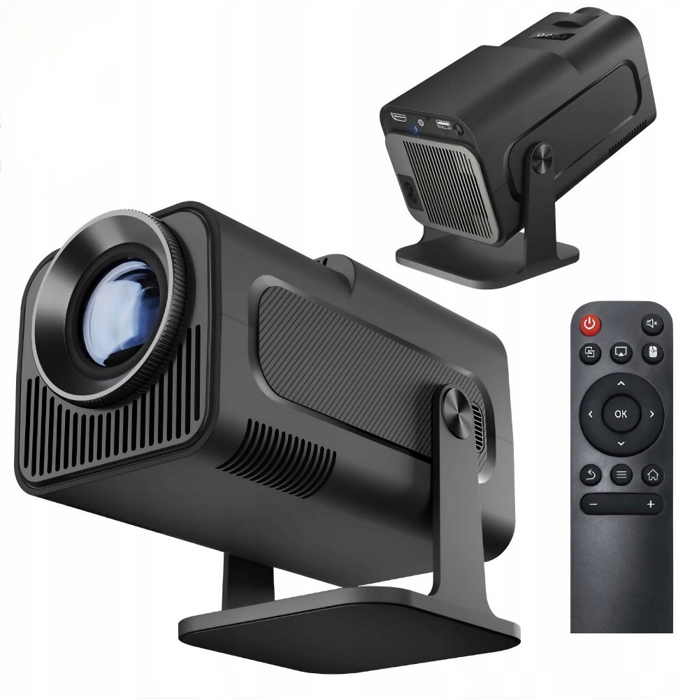 Projektor Rzutnik Android Tv Wifi Led Mini Przenośny Smart Głośnik Obrotowy