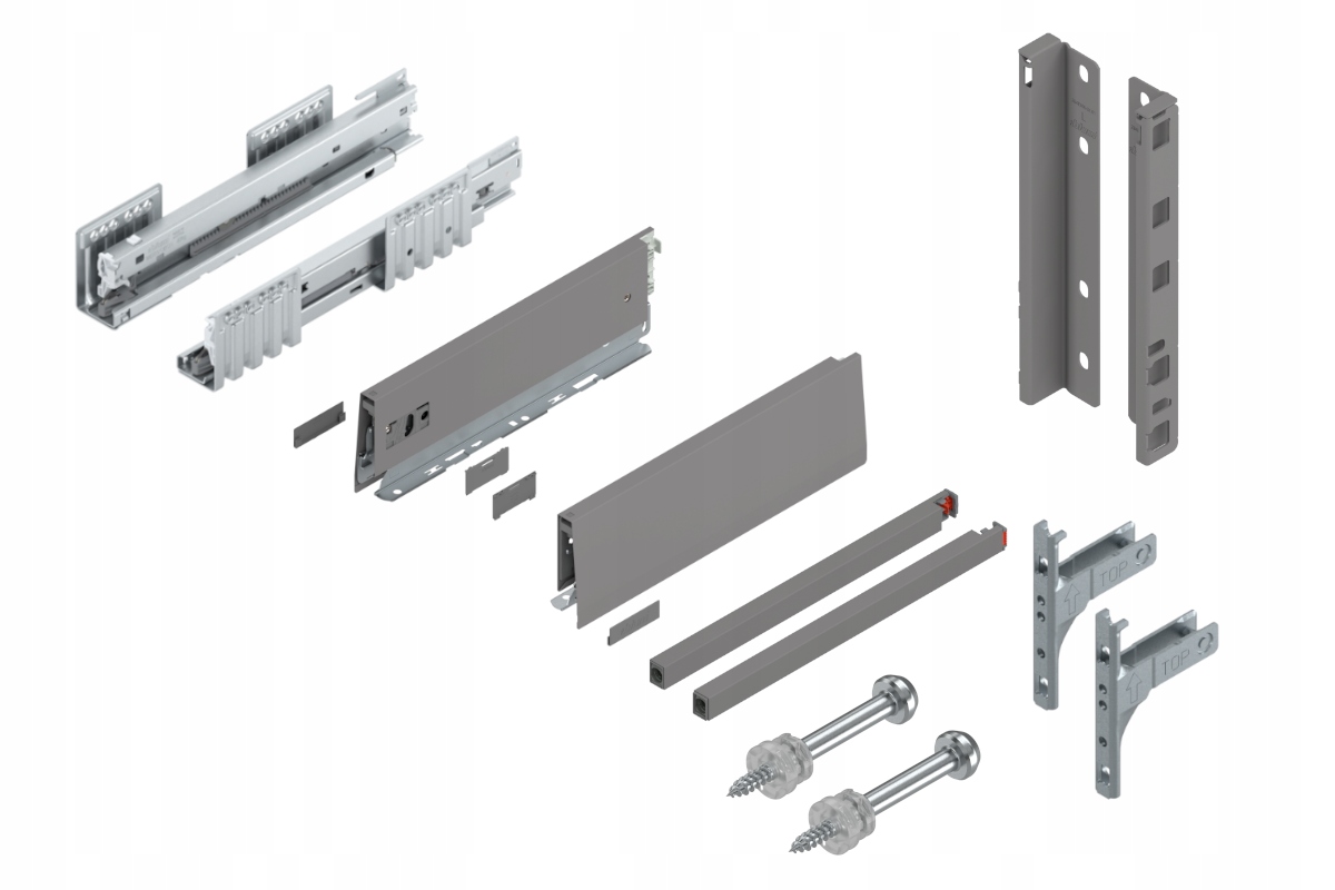 Blum Zásuvka Merivobox 350 Vysoká E Blm Sivá 40 kg