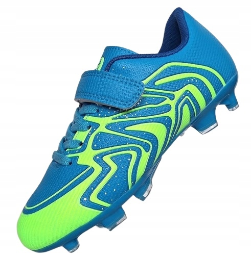 Fotbalové sportovní boty s dětskými korky na venkovní hřiště na suchý zip 37