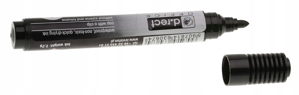 

Marker Pisak Flamaster Budowlany Biurowy Czarny