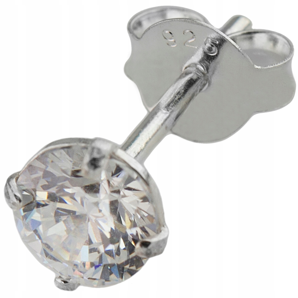 

Versil kolczyk cyrkonia 5 mm srebro 0,925