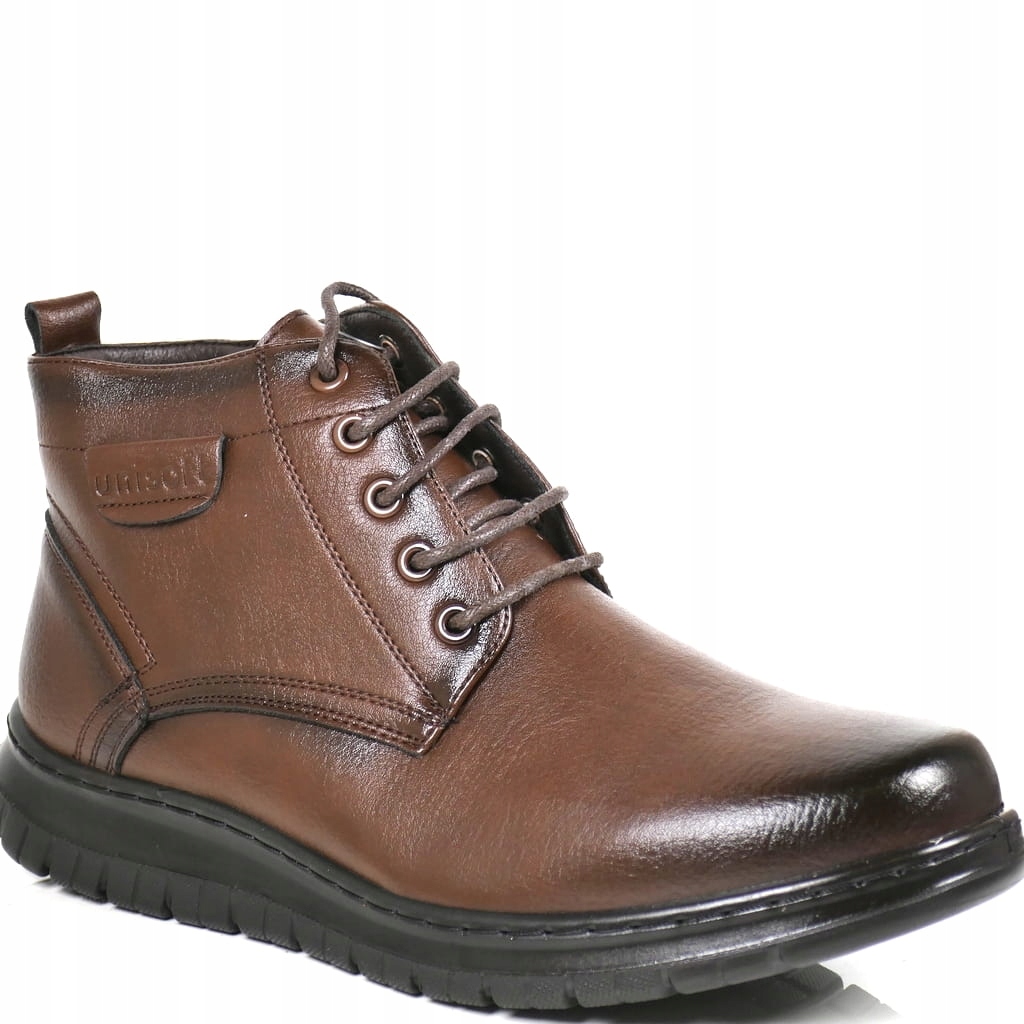 Hnědé Kotníkové Boty Pánské Zimní Boty Na Zip Pohodlné, Teplé Až Ke Kotníkům 44