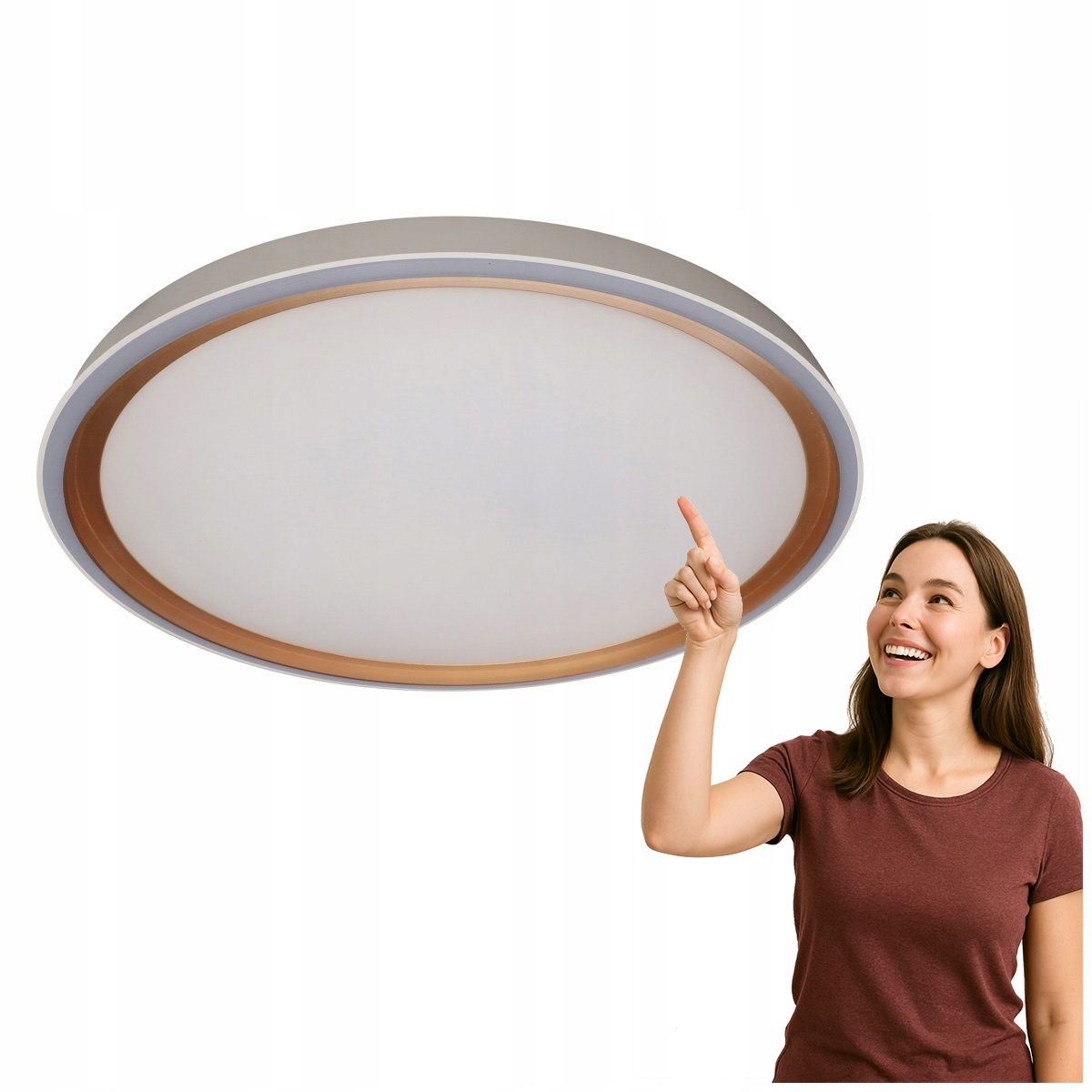 Led stropná lampa 47W Rende s premenlivou farbou svetla Italux