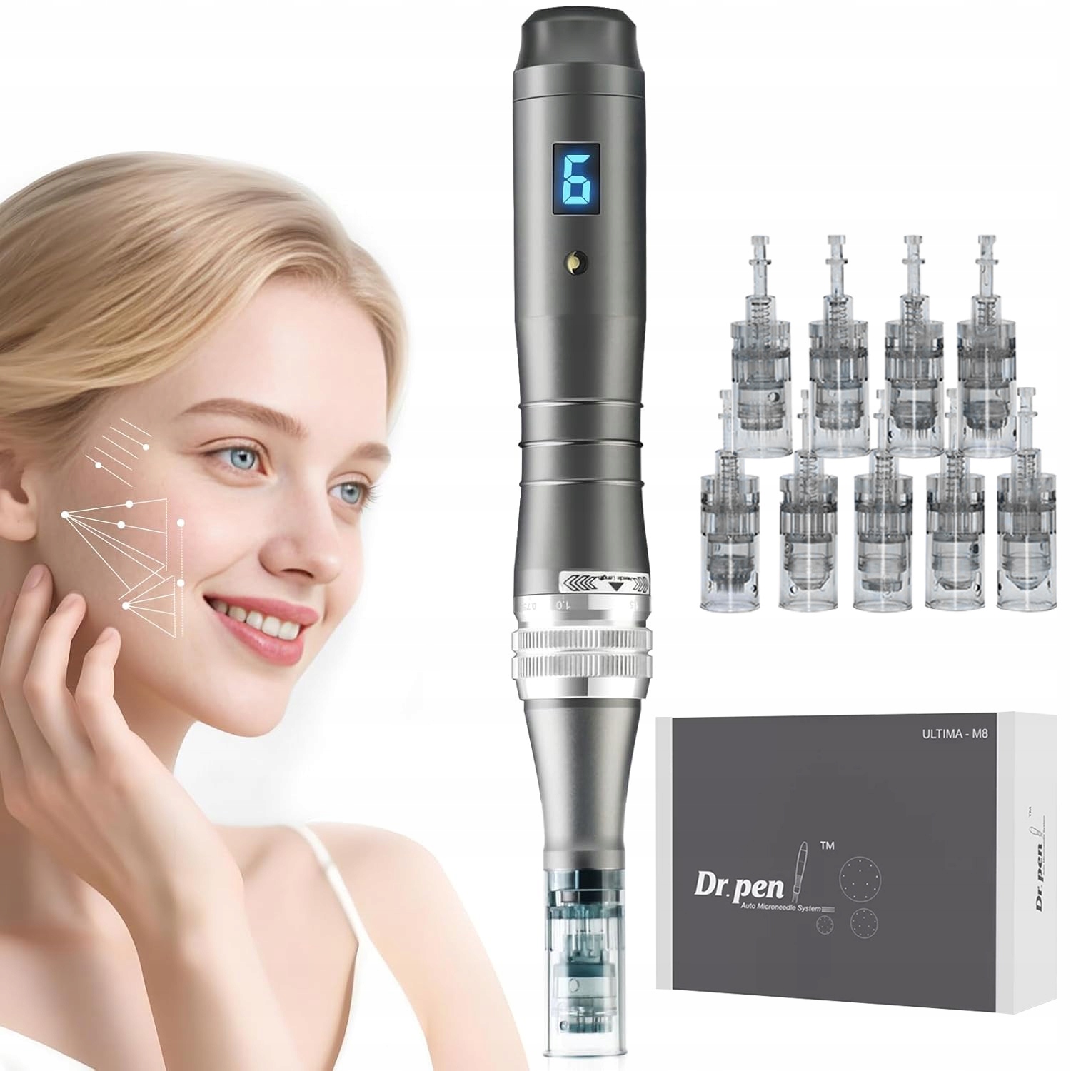 Dr. Pen M8 Profesionální pero pro mikronapichování 12 kartuší