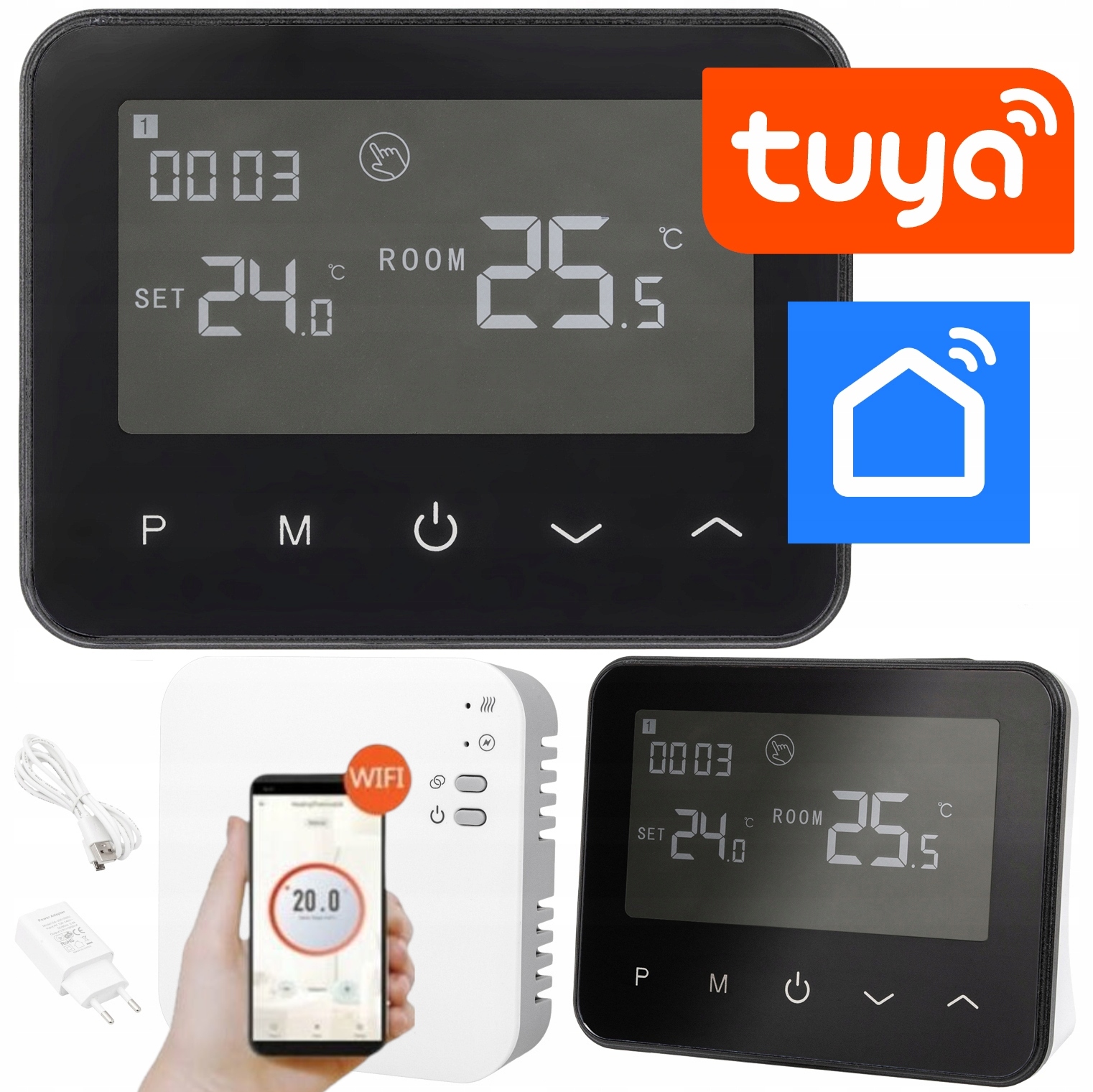 Regulator Temperatury Bezprzewodowy Pokojowy Volt Polska WT-20 Wifi Tuya